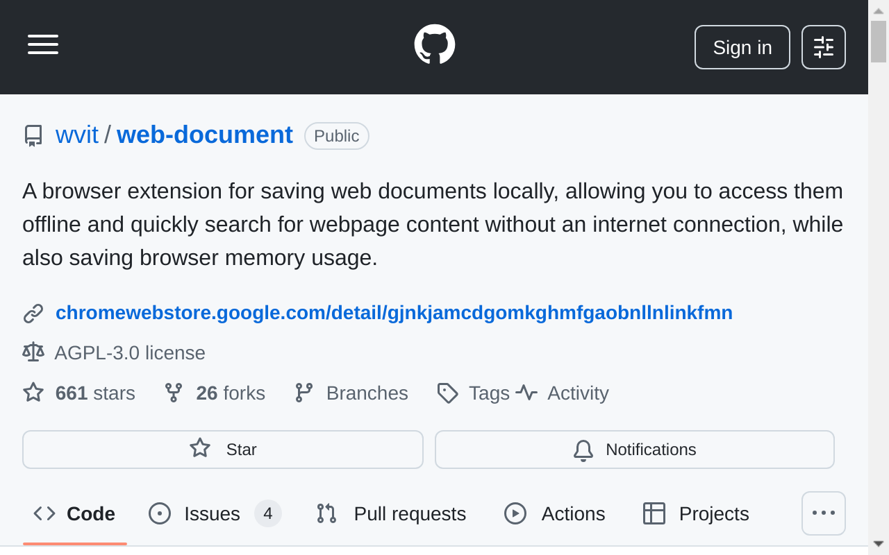 网页文档本地保存与搜索工具